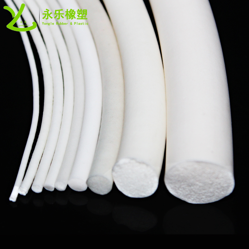 白色發(fā)泡硅膠條，無鹵發(fā)泡硅膠密封條，防水發(fā)泡硅膠密封條