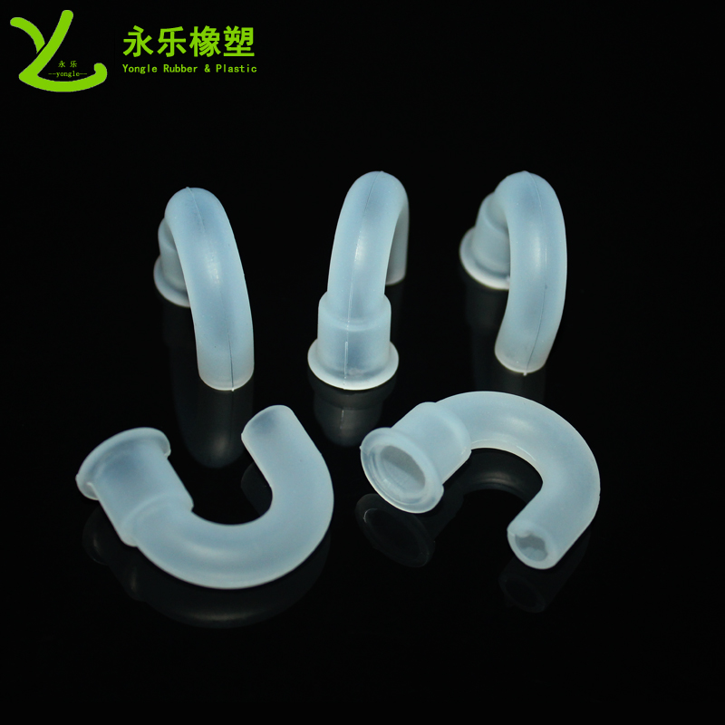 醫(yī)用硅膠彎管，模壓硅膠彎管，血氧儀硅膠彎管
