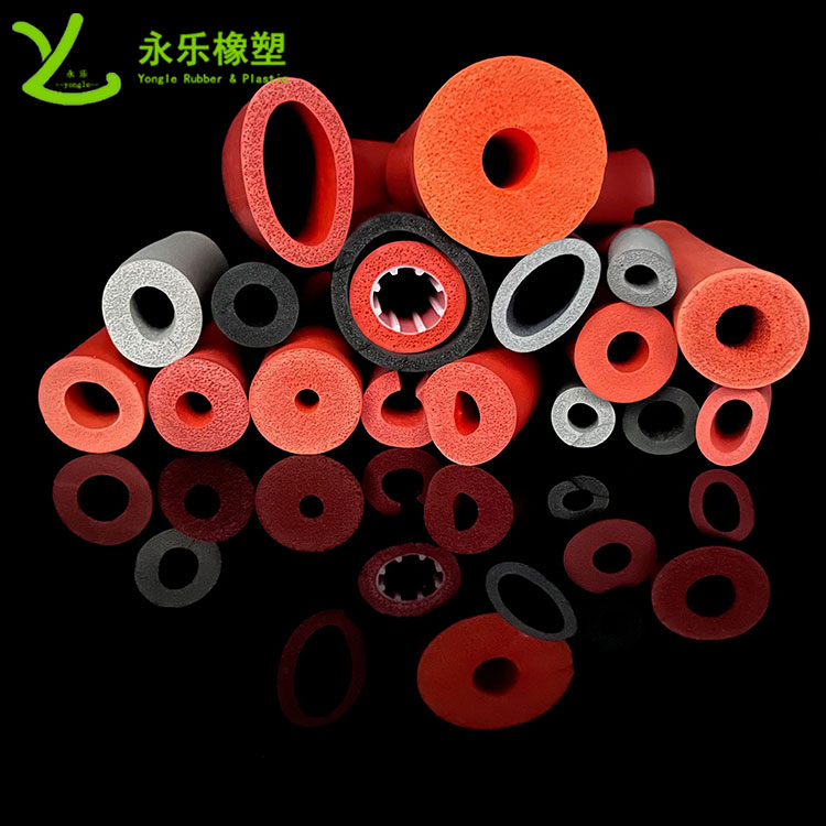 擠出發(fā)泡硅膠管，耐高溫發(fā)泡硅膠管，耐老化發(fā)泡硅膠管