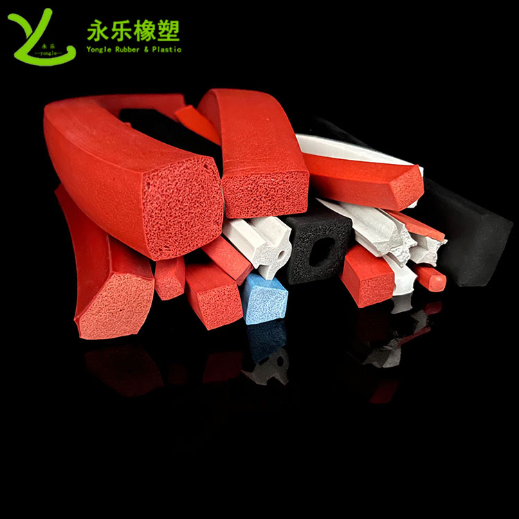 擠出發(fā)泡硅膠條，防水發(fā)泡硅膠條，耐高溫發(fā)泡硅膠條