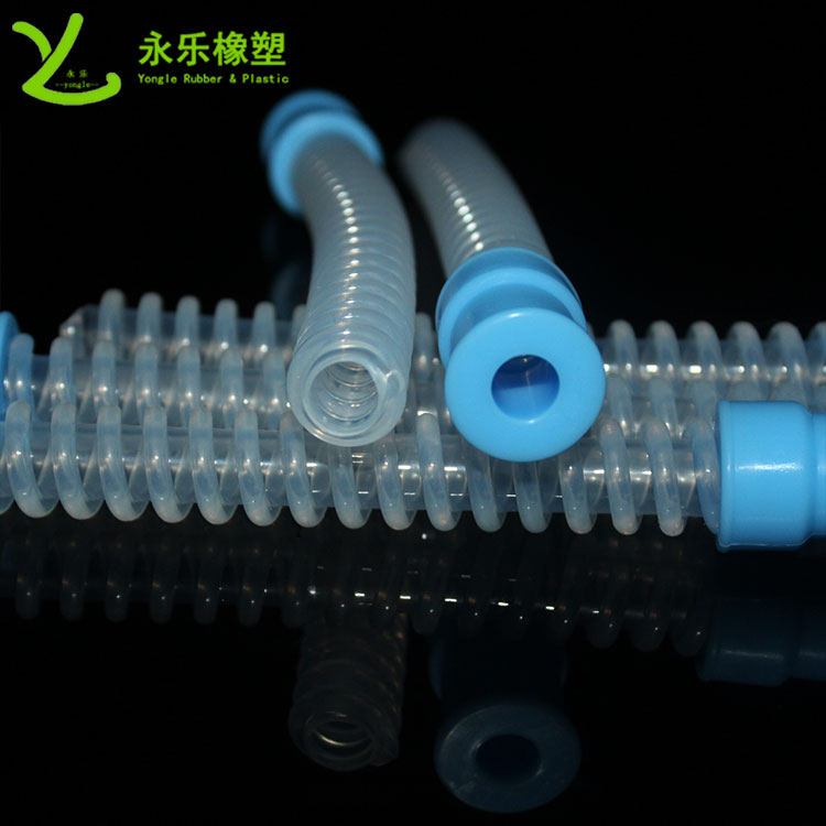 呼吸機(jī)硅膠波紋管，醫(yī)用硅膠波紋管，無氣味硅膠波紋管